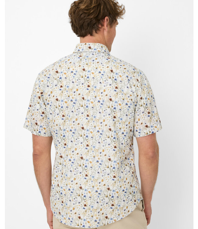 Modern Fit White Floral Hardy Shirt