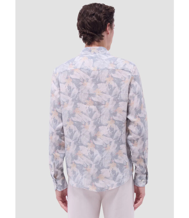 Modern Fit Olive Floral Shirt