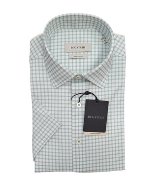 BUGATCHI Modern Fit Menthol Gingham Shirt