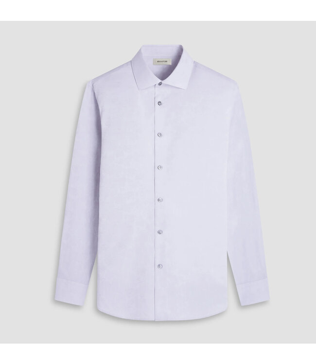 Modern Fit White Printed Shirt