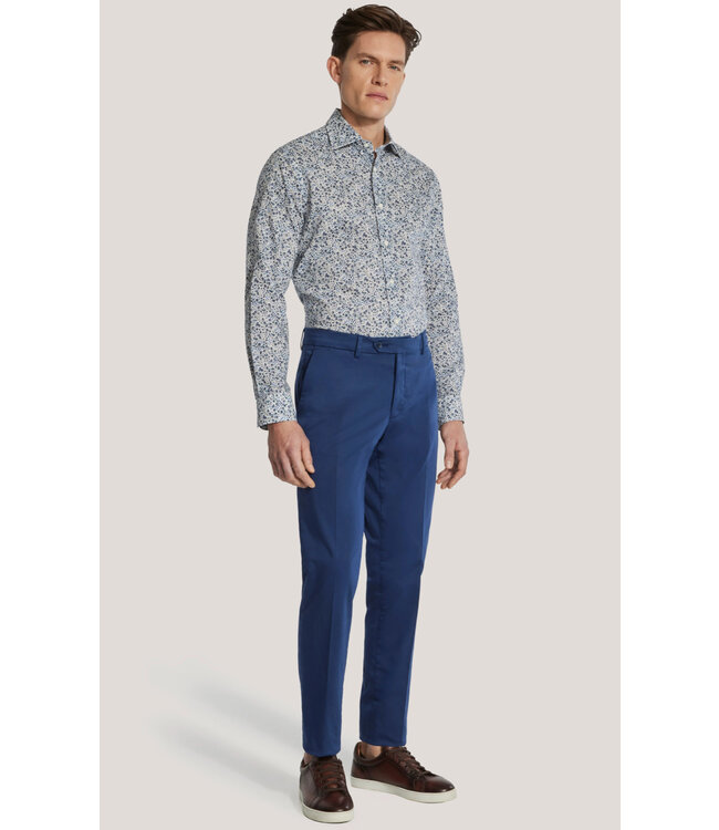 Modern Fit Mid Blue Milo Casual Pants