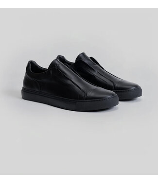 ROBERT BARAKETT Black Delta Leather Sneakers