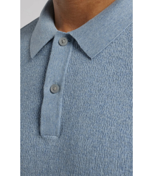 Dusty Blue Neo Sweater Polo
