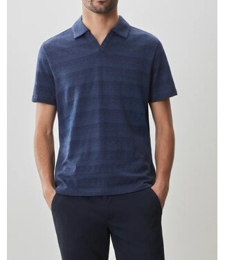 ROBERT BARAKETT Navy Duval Polo