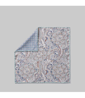 JACK VICTOR Sage Olivier Pocket Square
