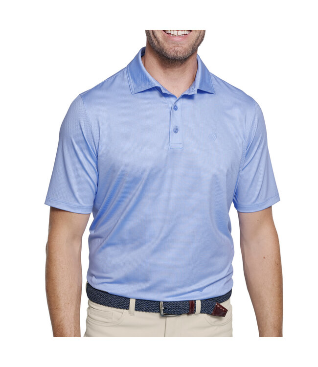 Light Blue Gingham Polo