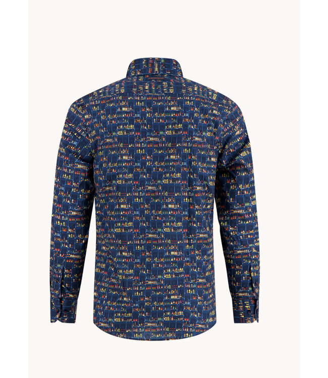 Modern Fit Navy Liquor Store Shirt