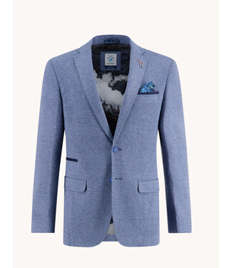 A FISH NAMED FRED Slim Fit Jeans Blue Pique Sport Coat