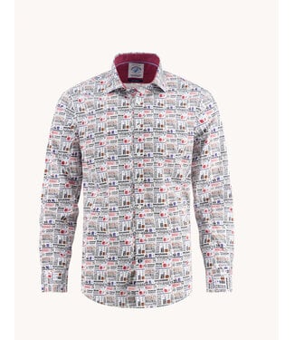 A FISH NAMED FRED Modern Fit Liquor Text Shirt