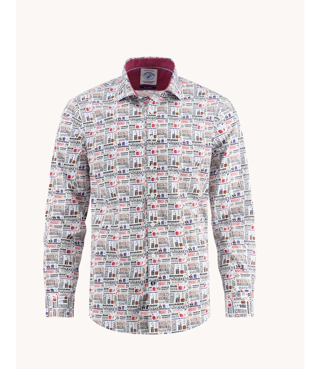 Modern Fit Liquor Text Shirt