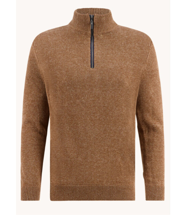Tan Melange 1/4 Zip