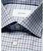 Modern Fit Blue Tan Gingham Shirt