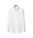 Slim Fit White with Floral Trim Shirt
