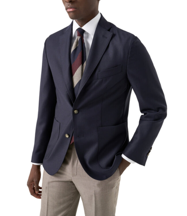 Slim Fit White with Floral Trim Shirt