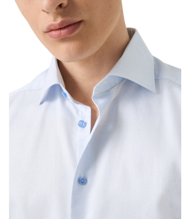 Slim Fit Light Blue with Blue Button Shirt