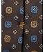 Brown with Blue Gold Medallion Tie