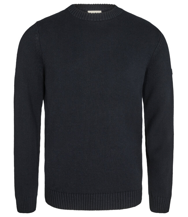 Navy Halfdan Crew Neck Sweater