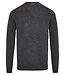 Grey Solid Crew Neck Sweater
