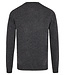 Grey Solid Crew Neck Sweater