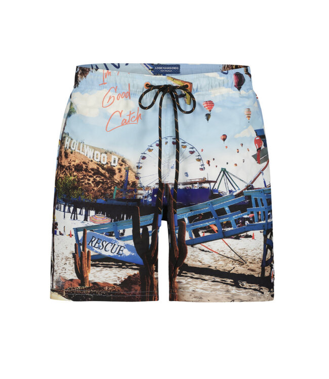 Printed Swim Trunks