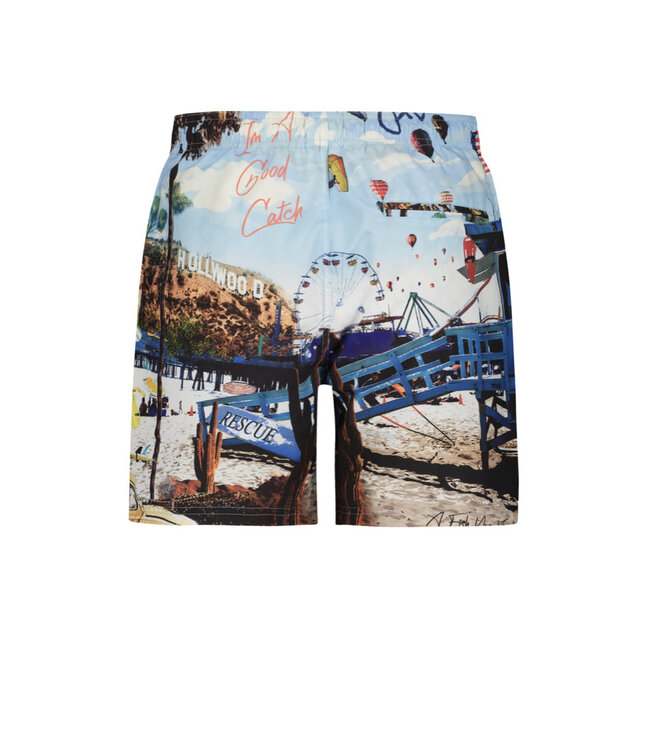 Printed Swim Trunks