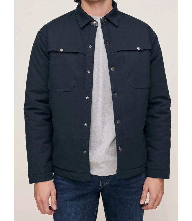 Navy Derrek Lined Overshirt
