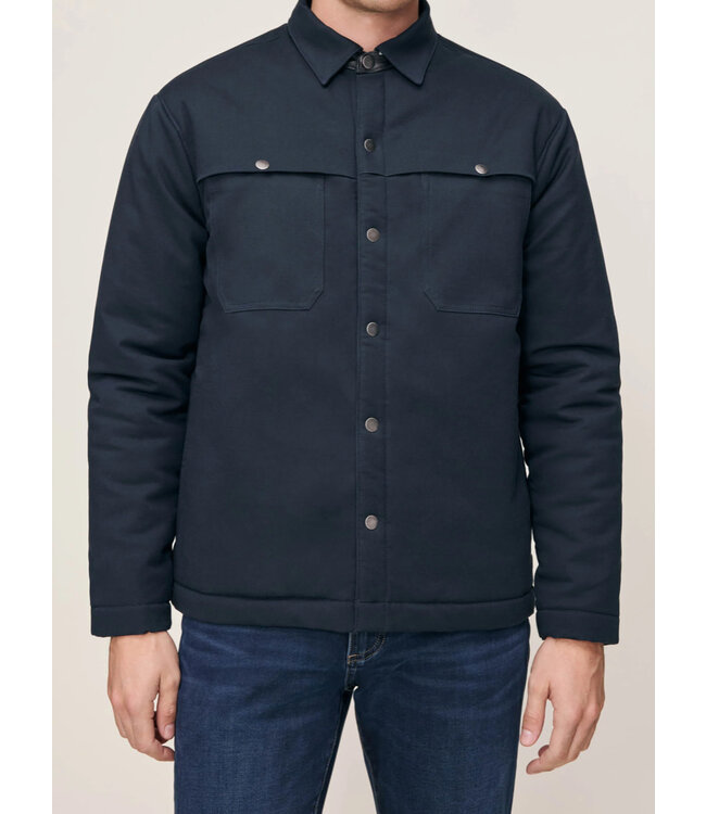 Navy Derrek Lined Overshirt
