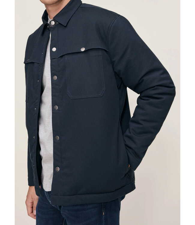 Navy Derrek Lined Overshirt