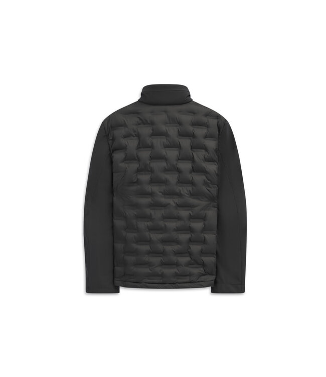 Black Quilted Puffer Coat