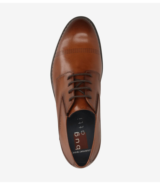 Cognac Stitched Toe Dress Shoes