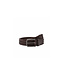 Brown Leather Woven Belt