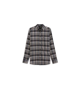 BUGATTI Modern Fit Navy Green Plaid Shirt
