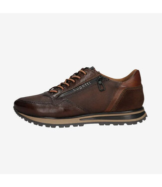 BUGATTI Brown Leather Sneakers