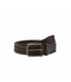 Brown Leather Woven Belt