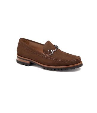 JOHNSTON & MURPHY Brown English Suede Baldwin Lug Shoes