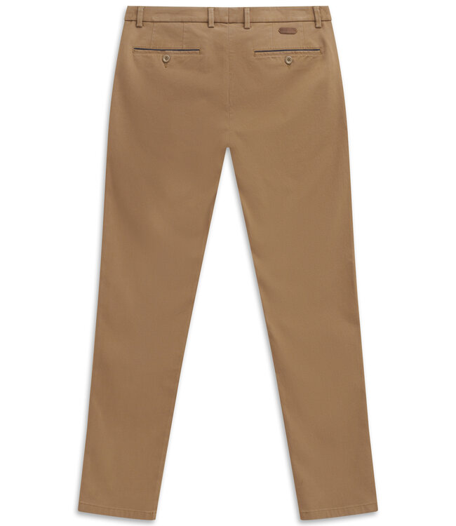 Modern Fit Mid Camel Casual Pants