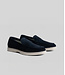 Navy Brannon Suede Loafers