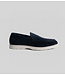Navy Brannon Suede Loafers