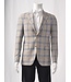 Modern Fit Sand Blue Window Pane Sport Coat