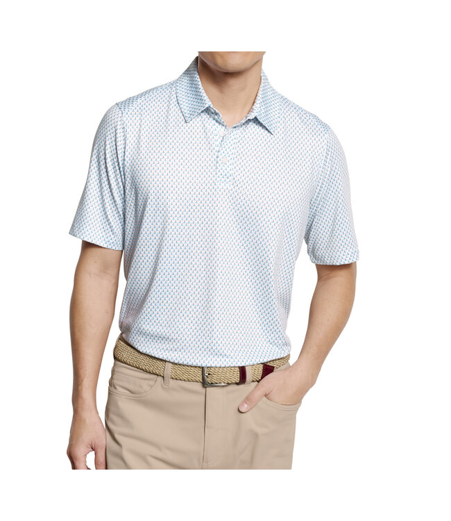 White Golf Green Polo