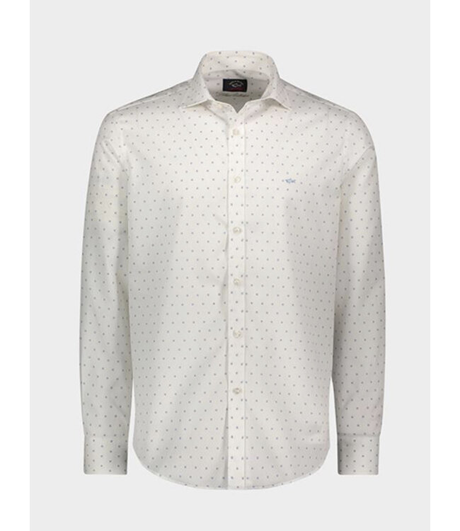 Classic Fit Off White Shirt