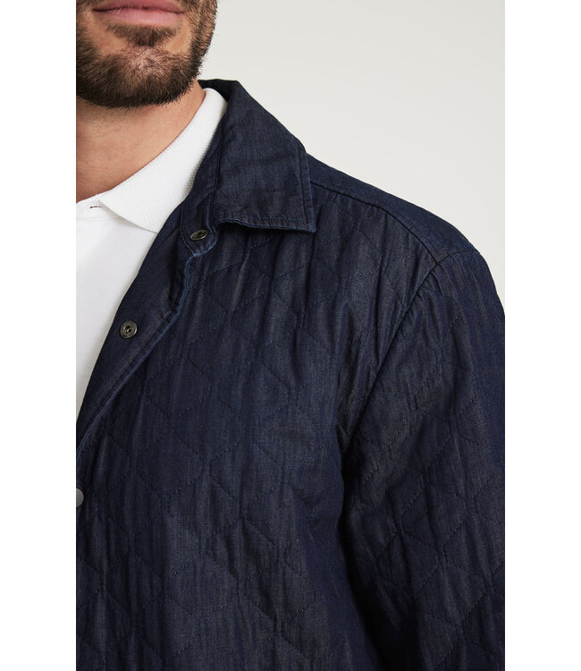 Denim Quilted Overshirt