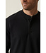 Black 3 Button Henley