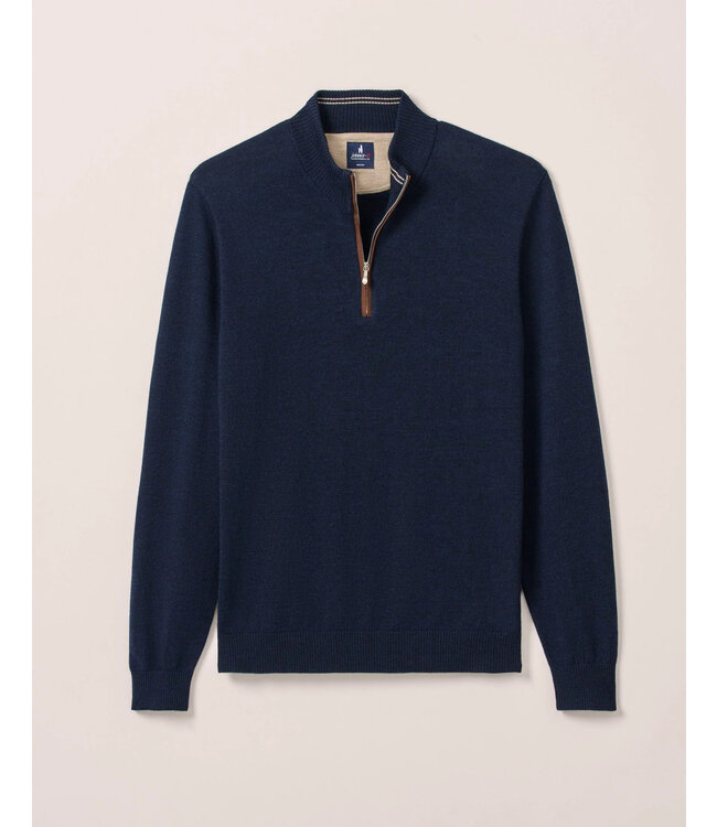 Navy Raynor 1/4 Zip Sweater