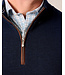 Navy Raynor 1/4 Zip Sweater