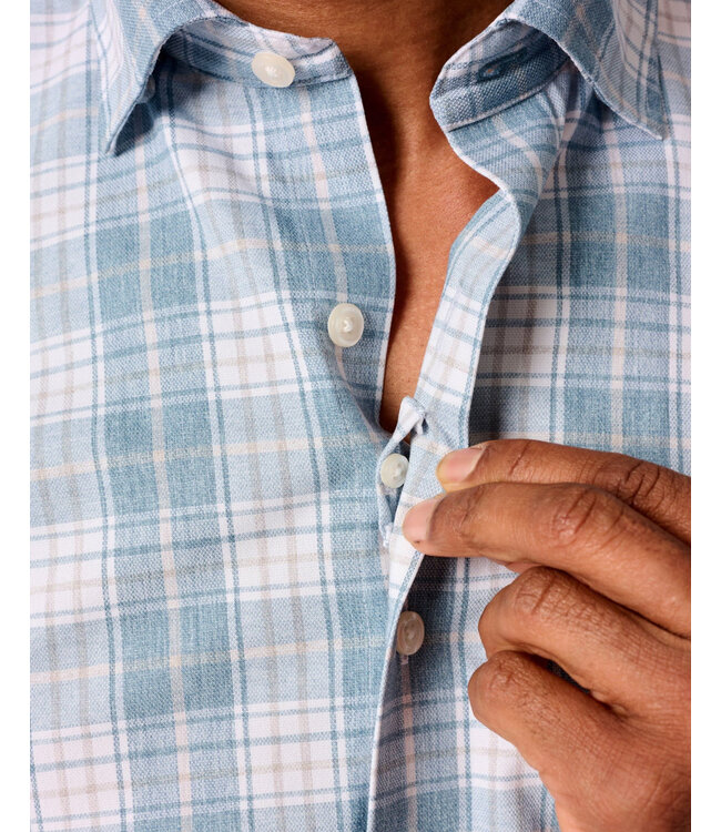 Classic Fit Blue Plaid Hendley Shirt