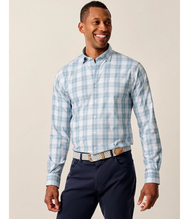 Classic Fit Blue Plaid Hendley Shirt