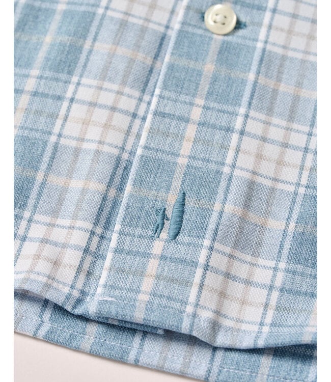 Classic Fit Blue Plaid Hendley Shirt
