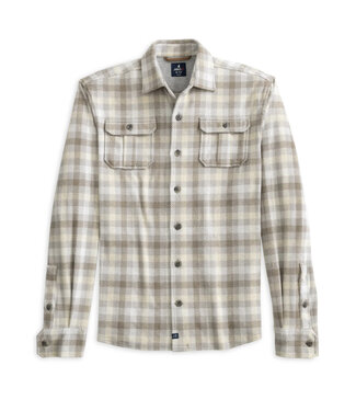 JOHNNIE-O Light Grey Marcelo Overshirt
