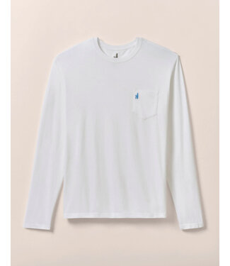 JOHNNIE-O White Brennan LS T-Shirt